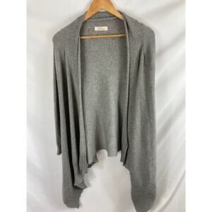 Elan draped front cardigan sweater size large